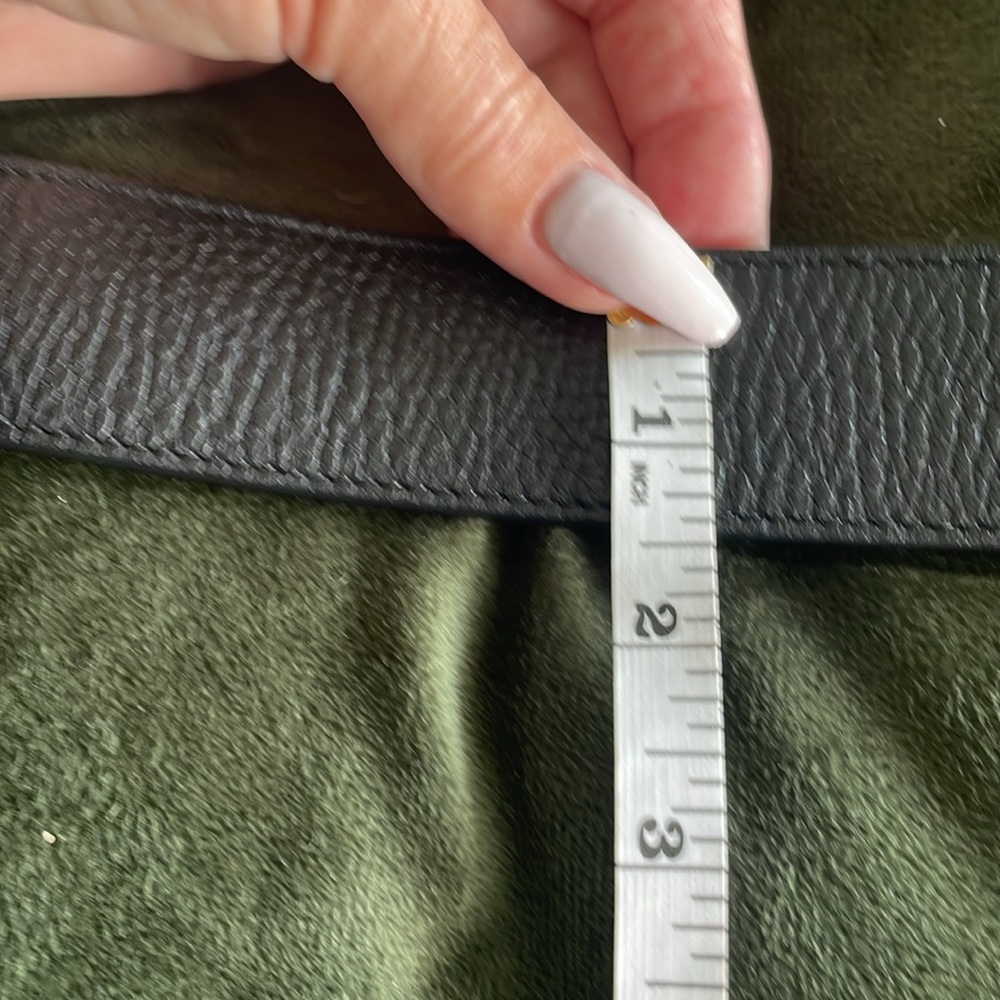 Gucci Interlocking G Reversible Leather Belt Euc#… - image 3